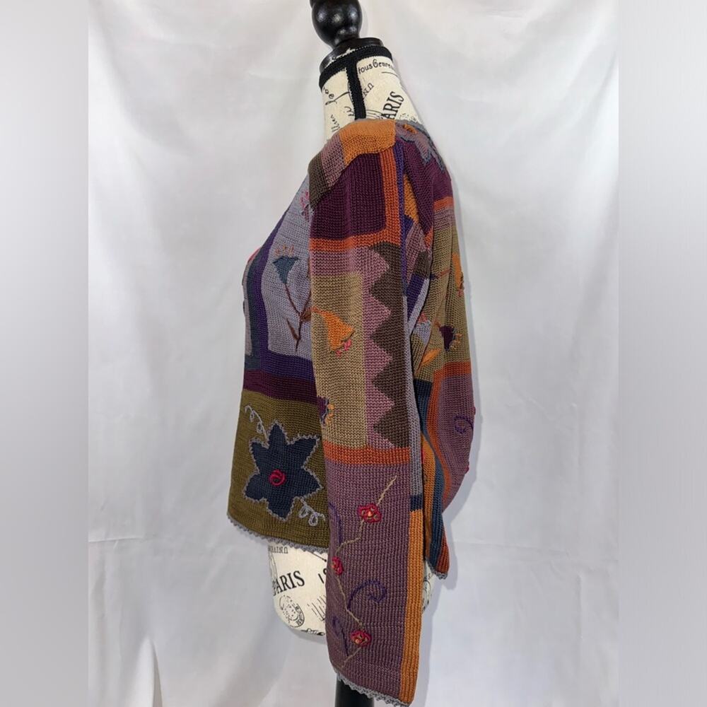 EUC Caamano Limited: Gorgeous Multi-colored Peruvian Hand Knit Sweater - Picture 2 of 6